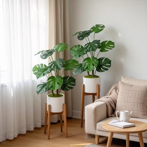 GDFStudio Syceus Modern Artificial Plants with Pots (Set of 2