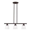 Livex Lighting Somerville 3 - Light Chandelier in  Bronze - 3 of 4