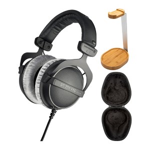 Beyerdynamic DT 770 PRO 80 Ohm Over-Ear Studio Headphones (Black) Bundle - 1 of 4