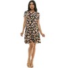 Harlow & Rose Womens Short Sleeve T-Shirt Swing Dress - 4 of 4