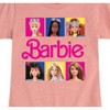 Girls' - Barbie - Barbie Doll Portraits Fitted Short Sleeve Graphic T-Shirt - 2 of 4
