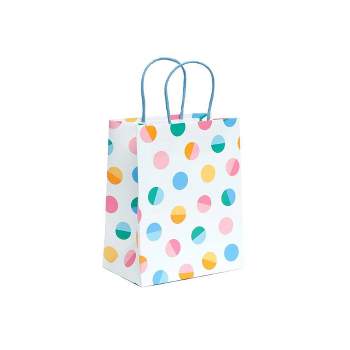 Circles Beverage Gift Bag With Eight Sheets Of Tissue Paper Bundle Green -  Papyrus : Target