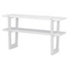 LIVAREEmlen Narrow Console Table with Marble-Effect Top, Retro Entryway Table with Open Shelf for Entryway, Hallway and Living Room - 2 of 4