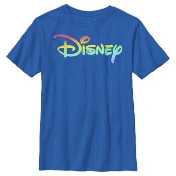Boy's Disney Rainbow Logo T-Shirt