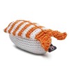 Dogo Pet Fashions PAWer Cotton Crochet Squeaky Toy - Shrimp Sushi - 4 of 4
