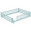 Safstar Queen Size Floor Bed w/Full Length Safety Guardrails & Door for Boys, Girls - 2 of 4