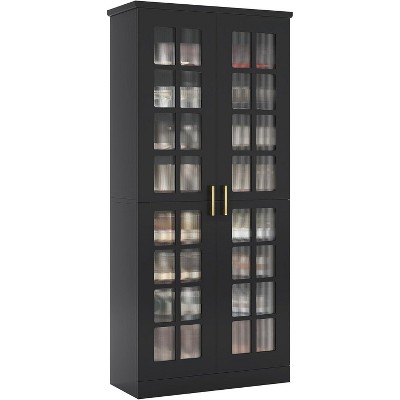 Tribesigns 71" Tall Shoe Cabinet with Doors, 8-Tier Shoe Storage with Adjustable Shelves