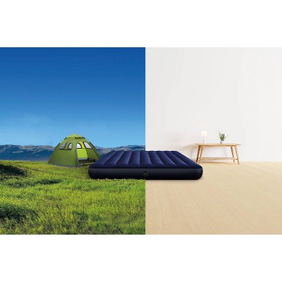 Intex Queen Size Blue Air Mattress with Pump