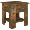 vidaXL Coffee Table Smoked Oak 15.7 in.x15.7 in.x16.5 in. Engineered Wood - 2 of 4