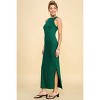 Slickblue Side Slit Maxi Dress, High Neck Sleeveless, Women’s Form-Flattering Style, Multiple Color Options, Size S-L - 2 of 4