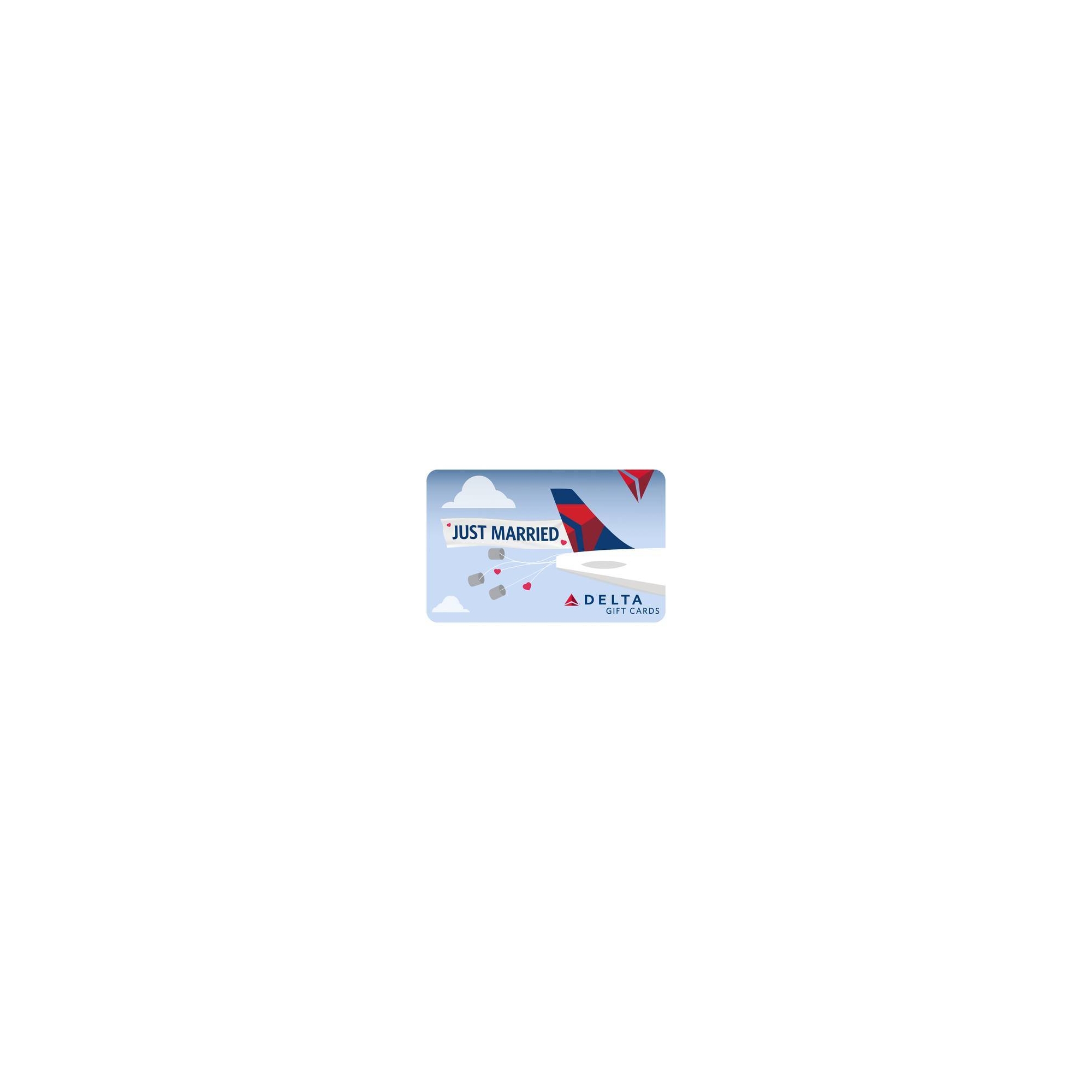 Delta Airlines Wedding $100 Gift Card (Email Delivery)