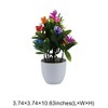 Unique Bargains Artificial Plants Phalaenopsis Orchid Display Plastic 3.74"x3.74"x10.63" 1 Pc - 3 of 4