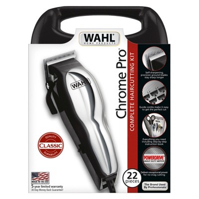 wahl chrome pro complete haircutting kit for men