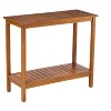 DOMETOUR Console Table Acacia Wood for Living Room Entryway Hallway - 3 of 4