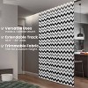 86"x96" Chicology Light Filtering Panel Track Wave Blind White - 2 of 4