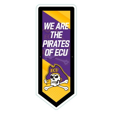 Evergreen Ultra-Thin Glazelight LED Wall Decor, Pennant, East Carolina University- 9 x 23 Inches Made In USA