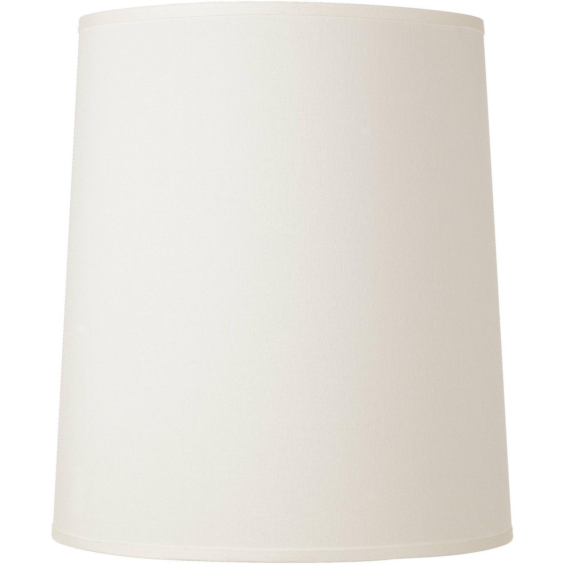 Springcrest Extra Large Large Drum Lamp Shade Off-White Fabric 14" Top x 16" Bottom x 18" High Spider with Replacement Harp and Finial Fitting