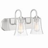 Craftmade Lighting Gwyneth 2 - Light Vanity in  Brushed Polished Nickel - 3 of 4