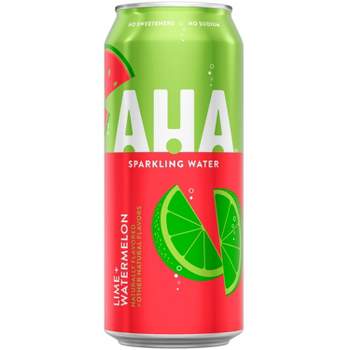 AHA Lime + Watermelon Sparkling Water - 16 fl oz Can