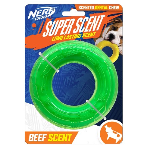 Nerf Scented Peanut Butter Scentology Stick Solid Core Dog Toy - 10