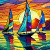 Springbok Sunset Sailing 500pc Jigsaw Puzzle - image 2 of 3