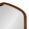 20" x 36" McLean Oval Wall Mirror Walnut Brown - Kate & Laurel All Things Decor: Scandinavian, Hexagon Frame - 3 of 4