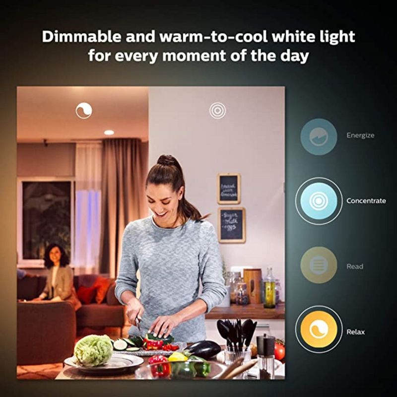 Philips Hue White Ambiance A21 High Lumen Smart Bulb, 4 of 6