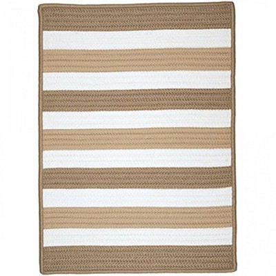 Colonial Mills Portico Braided Rug, Sand 6' square, Square Shape