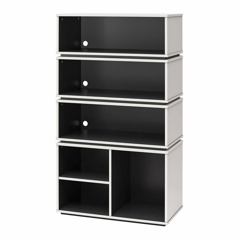 55.04&#34; Shadow Gaming and Collectable Display Storage Bookcase White/Matte Black - NTENSE, 5 of 12