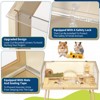 Wooden Hamster Cage with Legs, Chew Proof Guinea Pig Cages with Acrylic Window & Openable Top, Hamster Habitat Enclosure for Guinea Pigs, Gerbil - 4 of 4