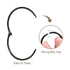 Unique Bargains Carbon Steel Loose Leaf Binder Snap Shower Curtain Rings 6 Pcs - 4 of 4