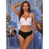 Allegra K Women's Lace High Waisted Breathable Silky Stretch Briefs - 4 of 4