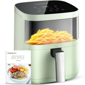 Beelicious 8-in-1 4QT Air Fryer, 450°F Compact Airfryer with Viewing Window, Shake Reminder, Flavor-Lock Tech, Dishwasher-Safe, for 1-3 People, Green - 1 of 4