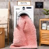 Hauteloom Faina Solid Pink Shag Washable Area Rug - 2 of 4