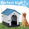 Karl Home 33 inch Large Plastic Dog House with Air Vents and Elevated Floor - 3 of 4