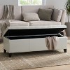 CAVINAS Rectangular Polyester Storage Ottoman Bench with Hidden Storage,Upholstered Storage Ottoman,Storage Benches for Living Room,Bedroom - 2 of 4