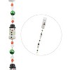 Crystal Lane DIY 7" Lampwork Glass Designer Holiday Christmas Bead Strand Craft Embellishment Snowman with Hat Black - 3 of 4