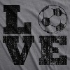 Womens Love Soccer T shirt Cute Gift for Mom Funny Vintage Graphic Cool Ladies - Crazy Dog Women's T Shirt - 2 of 4