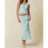 Women's SWEATER MAXI SKIRT - Blue Blush - 2 of 4