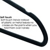 100 Piece Set of Velvet Slim Profile Heavy Duty Felt Hangers in Black - 2 of 4