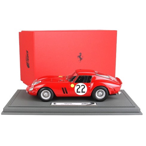 Ferrari 250 GTO #22 Dernier - Blaton Rosso Corsa Red 3rd Place 24H Le Mans  1962 Ltd Ed 200 pcs 1/18 Diecast Model Car by BBR