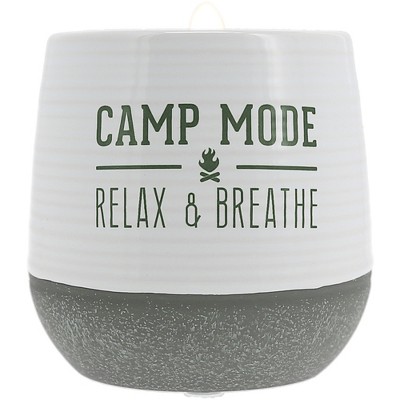 Pavilion Gift Company - Camp Mode - 11 oz - 100% Soy Wax Reveal Candle Scent: Serenity - Flame Candles