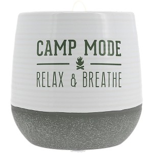 Pavilion Gift Company - Camp Mode - 11 oz - 100% Soy Wax Reveal Candle Scent: Serenity - Flame Candles - 1 of 4