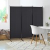 HOMCOM 3-Panel Room Divider Folding Privacy Screen Separator Partition Wall for Indoor Bedroom Office 100" x 72" - image 3 of 4