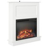 Ameriwood Home Ellsworth Modern Electric Fireplace with Mantel and 23" Fireplace Insert - 4 of 4