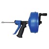 DrainX® SPINFEED Drum Auger Drain Snake, Auto Extend and Retract, with Work Gloves and Carrying Bag - 2 of 4