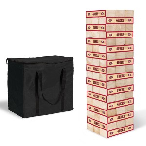 NFL San Francisco 49ers Giant Wooden Tumbling Tower - 1 of 4
