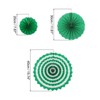 Unique Bargains Round Pattern Decoration Hanging Paper Fans Party Set 6 Pcs - 2 of 4