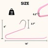 BP4U Open-Ended Metal Pants Hangers, Non-Slip Heavy-Duty Steel Hangers for Jeans, Trousers, Scarves & Bath Towels - 2 of 4