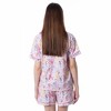 Disney Womens' Princesses Gowns Character Sleep Pajama Set Short Pink - 3 of 4